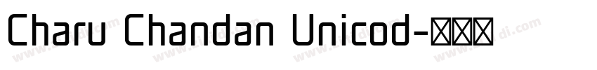 Charu Chandan Unicod字体转换